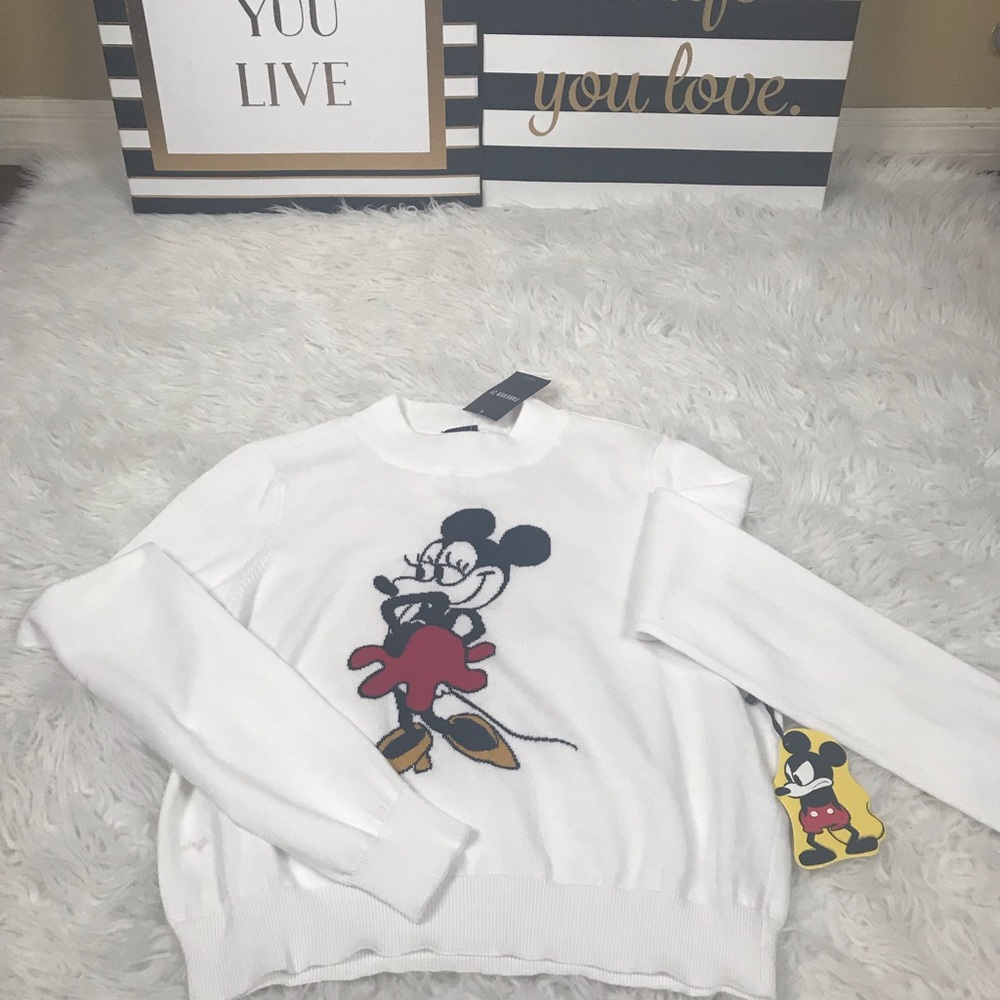 New vintage style Minnie Mouse Sweater SIze Sm, Lg - Picture 2 of 6